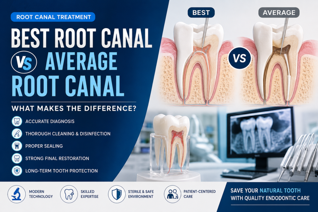 Best Root Canal Treatment vs Average Root Canal